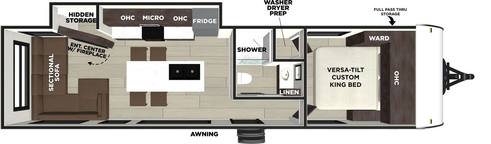 Wildwood 280ZEN Floorplan